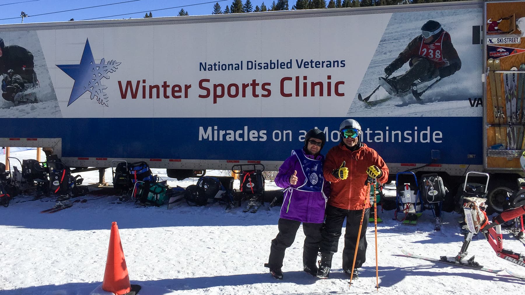 Kevin King at the National Disabled Veterans Winter Sports Clinic